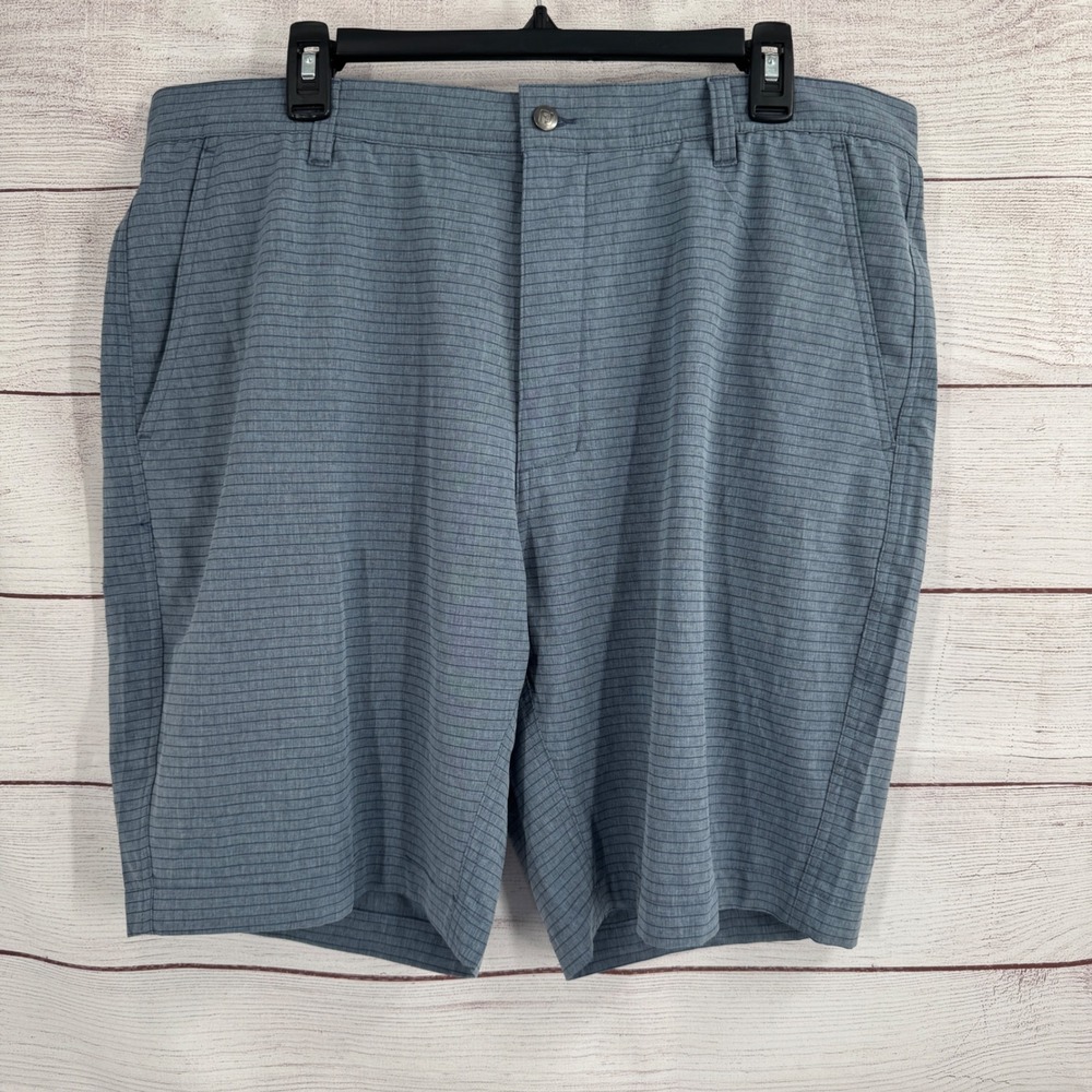 FootJoy Golf Shorts 38 Performance‎ Lightweight Striped Blue Mens Athletic
